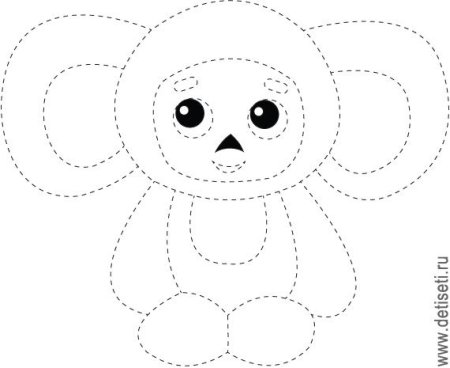 Чебурашка рисунок для детей