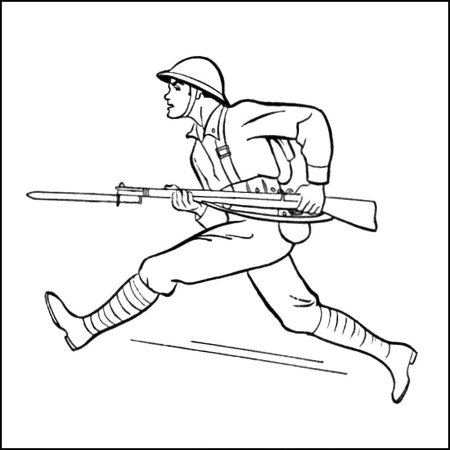 Раскраска десантник
