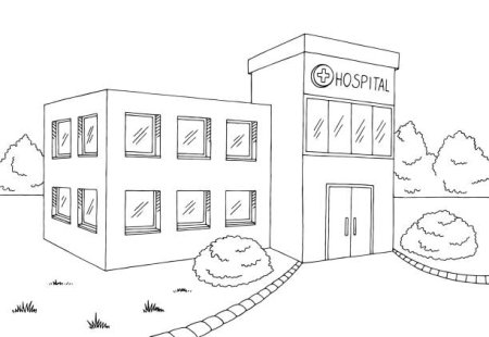Раскраска больница