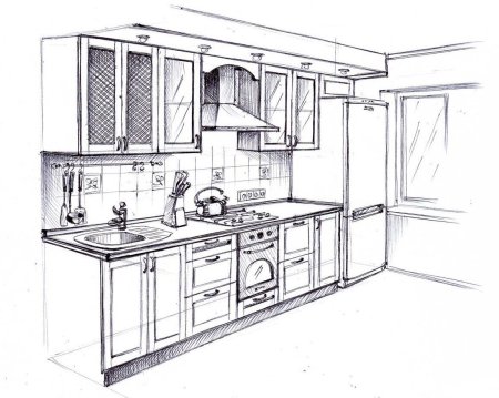 Эскиз кухни