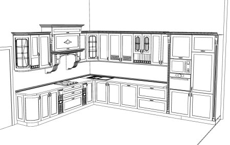 Эскиз кухни