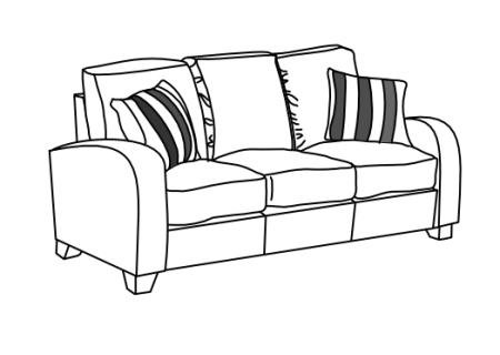 Диван раскраска для детей