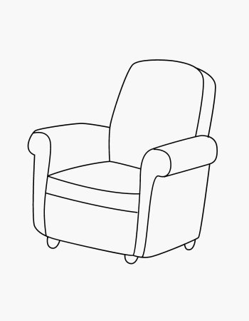 Кресло раскраска для детей