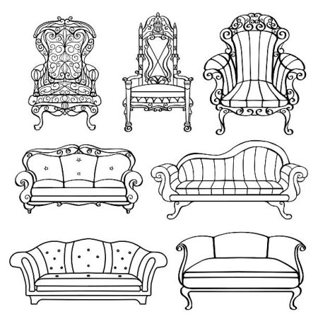 Мебель рисунок