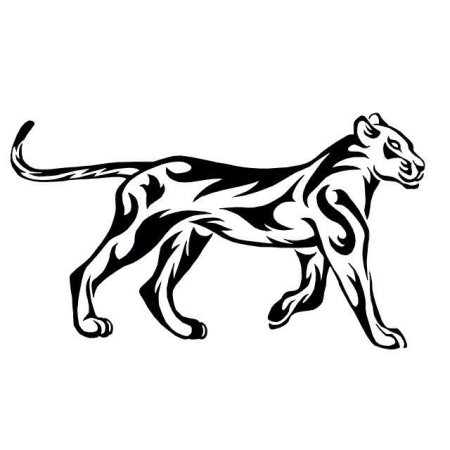 Львица силуэт