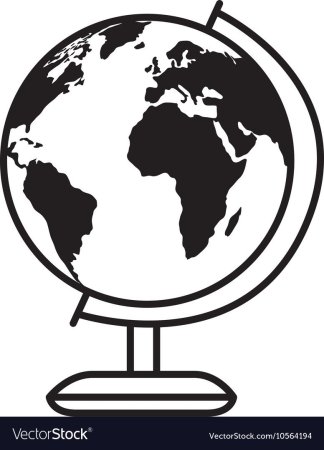 Глобус раскраска для детей