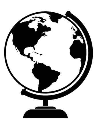 Земной шар рисунок карандашом