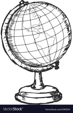 Шар с меридианами