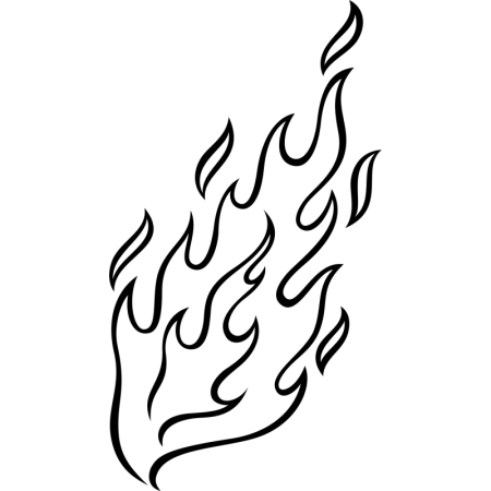 Огонь раскраска для детей