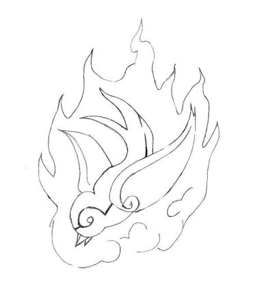 Пламя раскраска