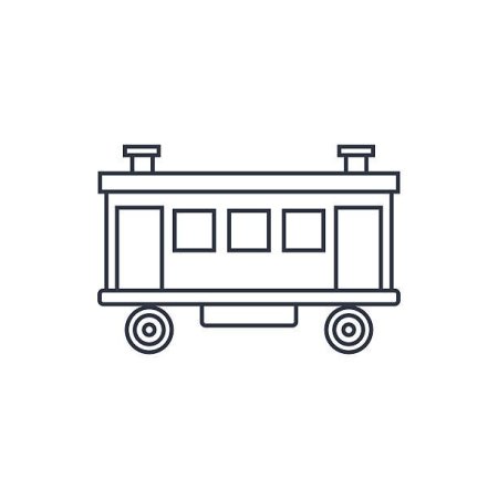 Вагончики черно белые