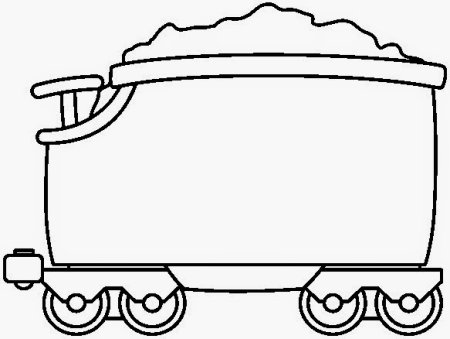 Трафарет поезда с вагонами