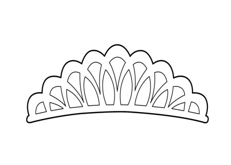 Кокошник трафарет