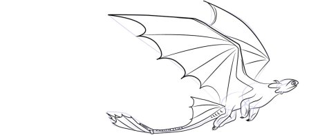 Раскраска дракон ночная фурия