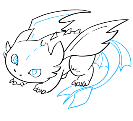 Рисовать дракона Беззубика