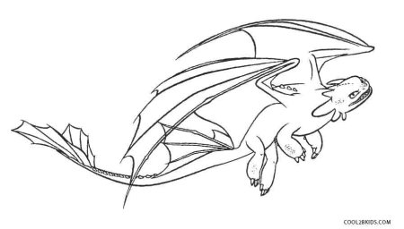 Ночная фурия раскраска