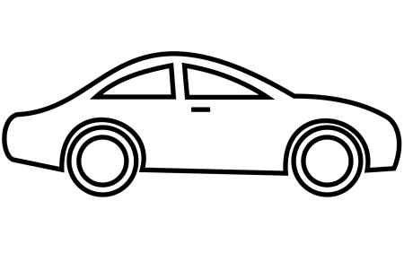 Контурное изображение автомобиля