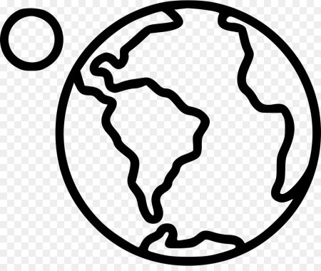 Планета земля контур