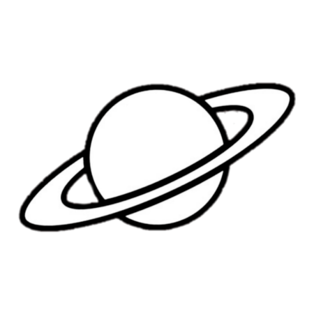 Очертания планеты Сатурн