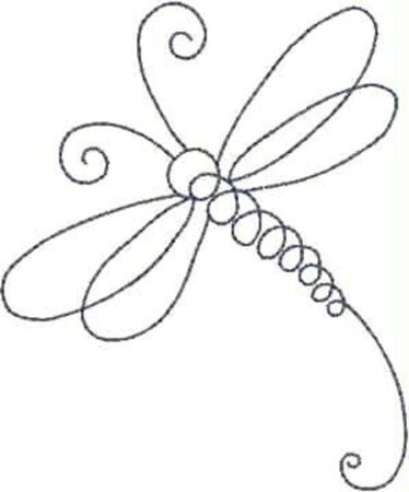 Бабочка для вышивки контур