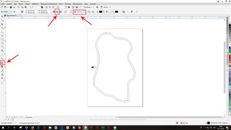 Контур объекта в coreldraw