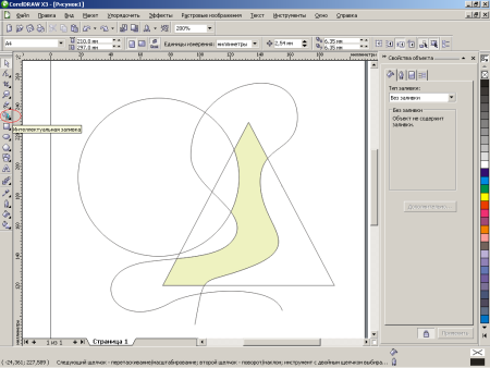 Инструмент Contour в coreldraw