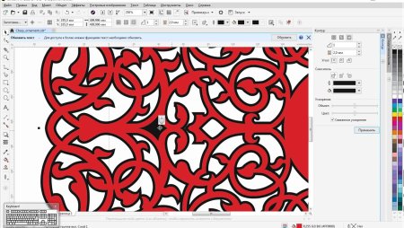 Coreldraw контур