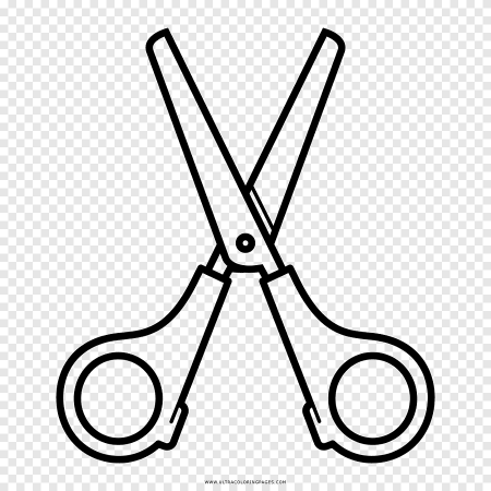 Ножницы картинка для детей раскраска