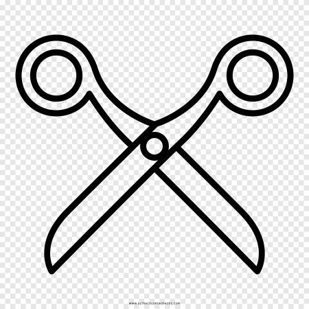 Ножницы раскраска