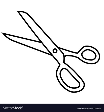 Ножницы раскраска