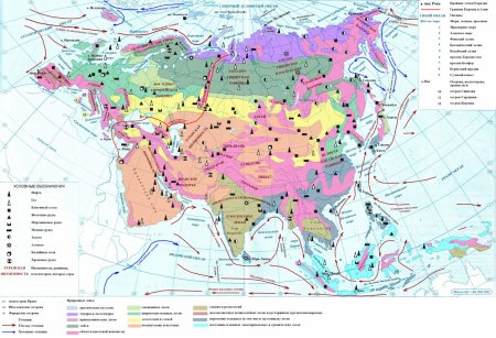 Полезные ископаемые Евразии 7 класс контурная карта