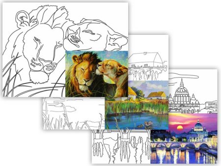 Эскизы для рисования на холсте