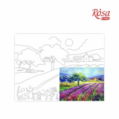 Холст с контуром