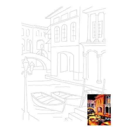 Холст с контуром