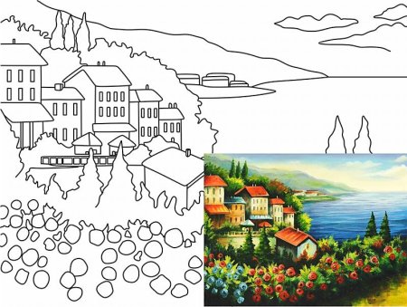 Контуры для рисования картин