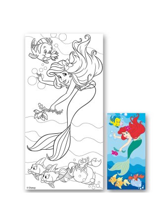 Контур для рисования Русалочка