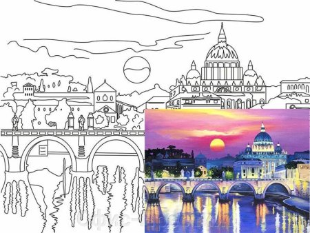 Картины по контурам на холсте