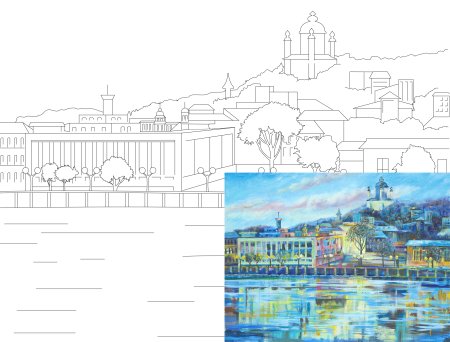 Холст на картоне рисунки