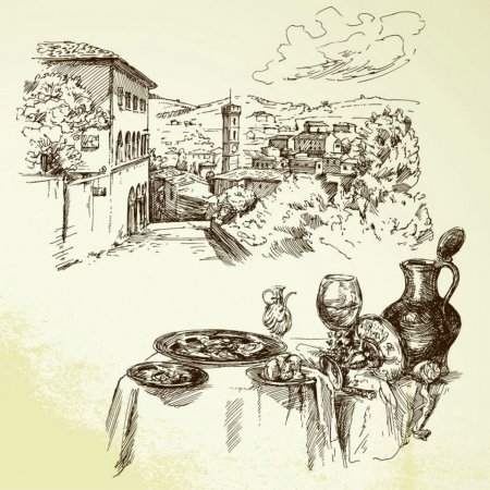 Toscana Italia вектор