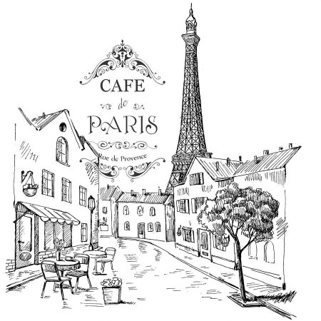 Париж карандашом
