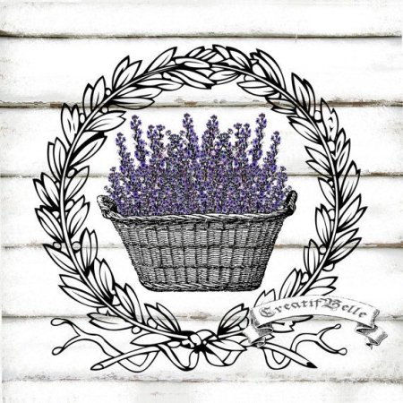 Распечатки для декупажа Лаванда