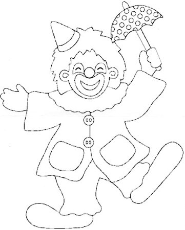 Раскраска клоуны для детей
