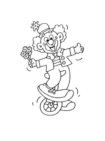 Клоун рисунок