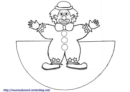 Клоун раскраска