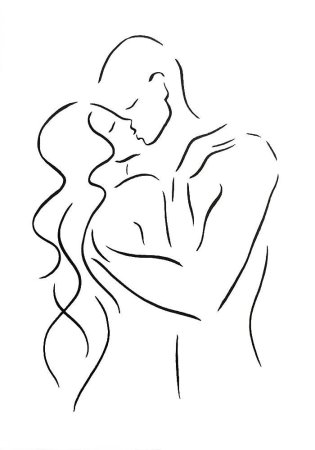 Влюбленные рисунок