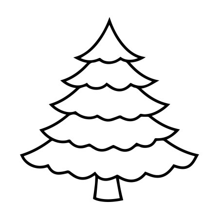 Елка раскраска