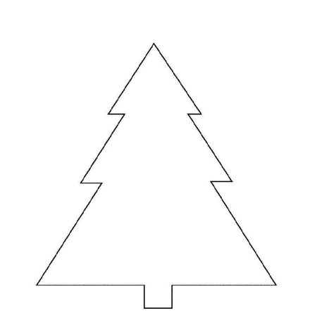 Трафарет "елка"