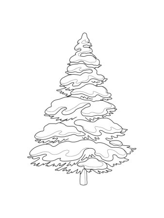 Елка трафарет на окно