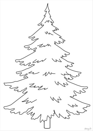 Елка трафарет для рисования