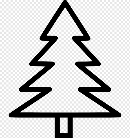 Елочка трафарет